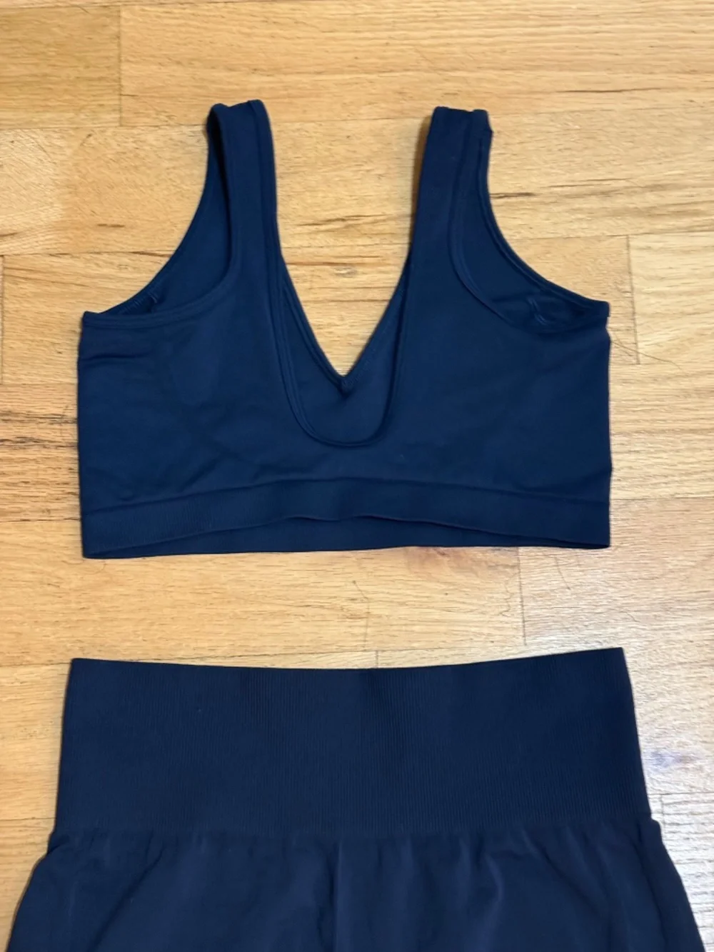 Gymshark Everyday Seamless Set Navy Sports Bra S & Shorts M Bundle